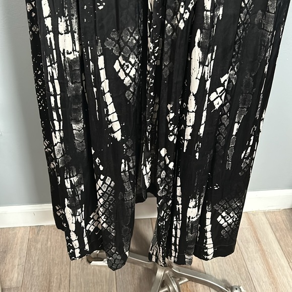 Intimately Free People So Long Robe In Black Combo Snake Print Short Sleeve sz M - Picture 13 of 16